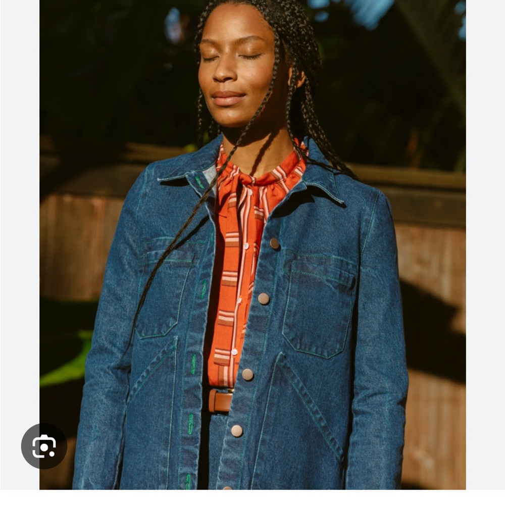 Carleen Triangle Pocket Denim Jacket